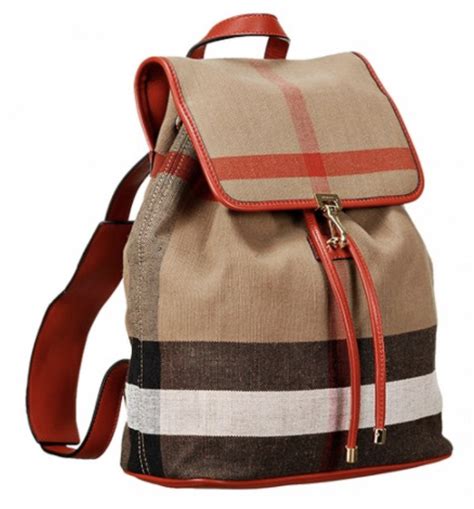 burberry canvas check backpack dupe|burberry handbags real.